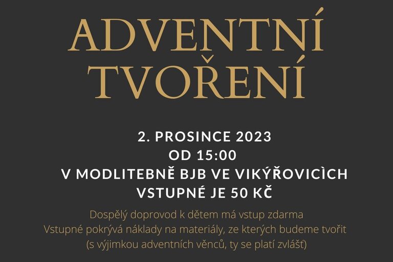 Adventní tvoření